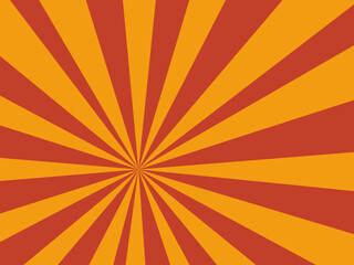 Obraz premium Radial Sunburst Beams Bold Retro Abstract Background