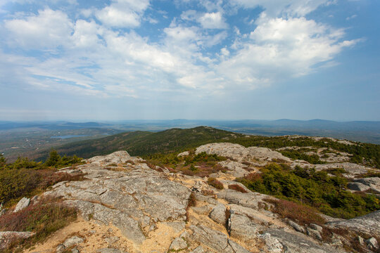 Late summer early autumn view from atop Mount Monadnock