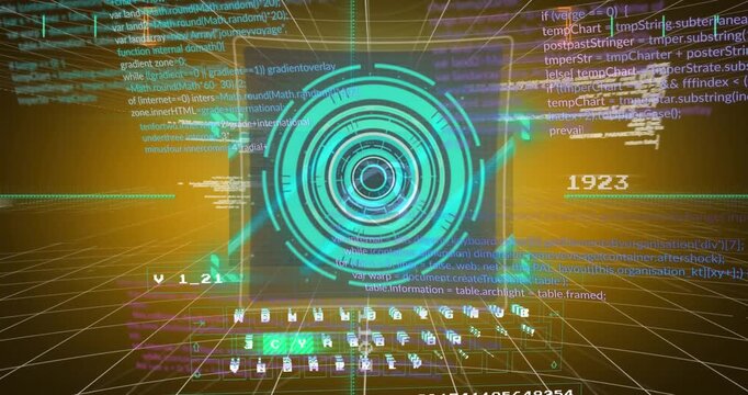 The video features a animation of text, scope scanning and data processing on screens