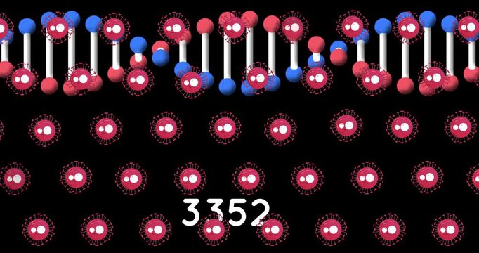 Animation of snowflakes falling snowflakes and pink baubles over christmas decorations