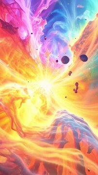 Galaktische Farbexplosion