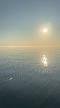 sunset over the sea