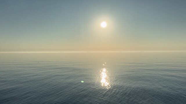 sunset over the sea
