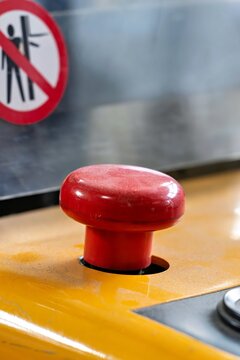 red emergency stop