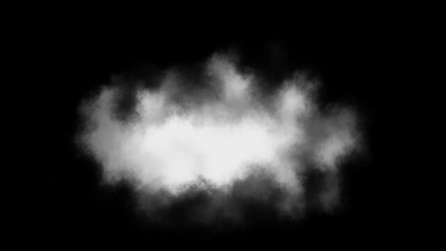 Mysterious Fogscape Scene. Eerie Mist Over Dark Emptiness. Silent White Haze Shrouding Shadowy Darkness. Unsettling Fog Envelops Void With Spectral Textures And Gentle Outlines