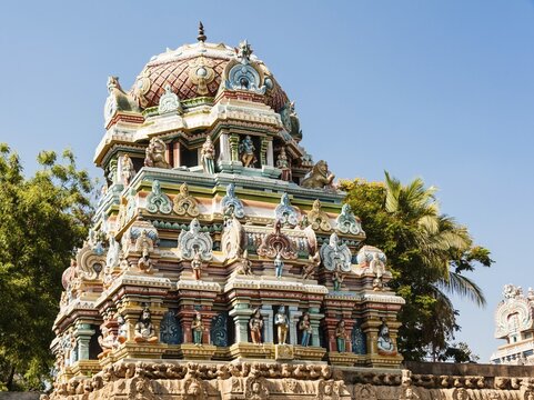 Temple, Srirangam temple complex, Tiruchirappalli, Tamil Nadu, India