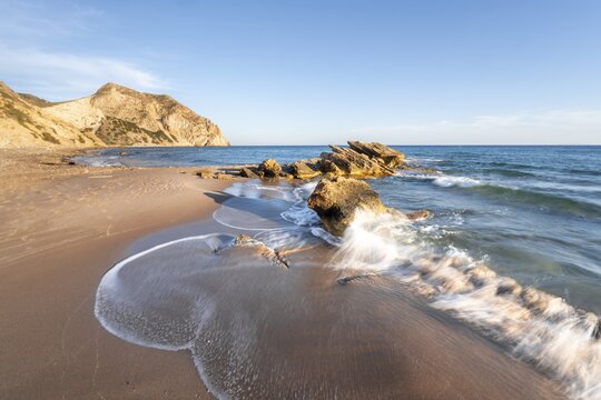 Coast at Paradise Beach, Beach and Turquoise Sea, Kos, Dodecanese, Greece