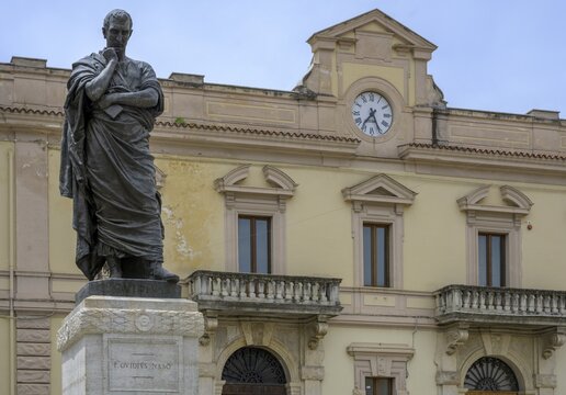 Statue of Ovid, Sulmona, Province of L'Aquila, Italy
