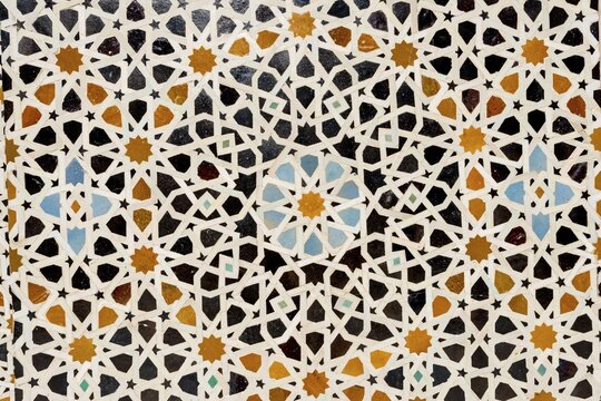 Madrasa Bou Inania, madrasas, Arabic ornaments, Fes, Morocco