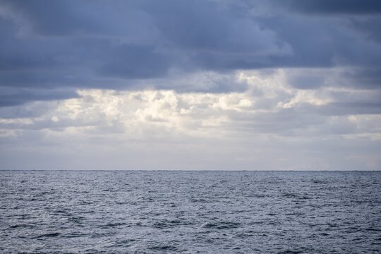 Cloudy sky over the sea, Atlantic, Norway