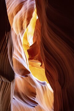 Sandstone Formations in Sandstone Canyon, Slot Canyon, Sandstone Rock, Upper Antelope Canyon, Page, Navajo Nation Reservation, Arizona, USA