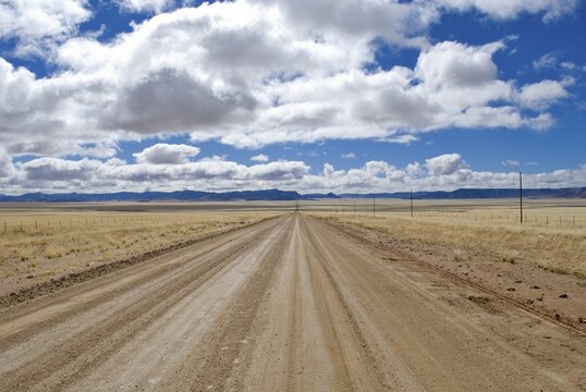 Gravel road C13 near Aus, Namibia, Africa