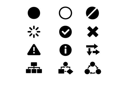 Disabled generation image icon vector workflow simple active inactive fill loading info