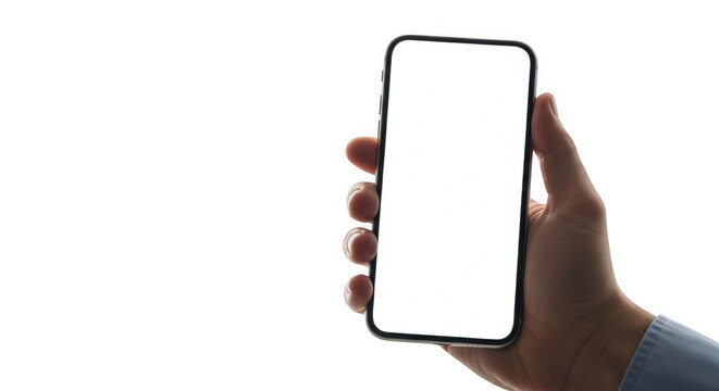 Smartphone with long battery life and sleek design isolated on transparent background,png