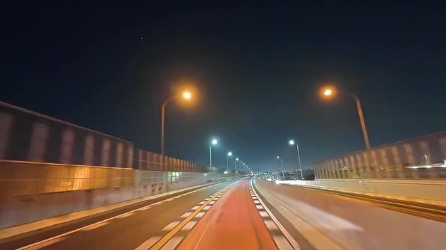 名古屋高速　高速3号大高線　星崎付近　ドライブ映像　愛知県名古屋市　日本