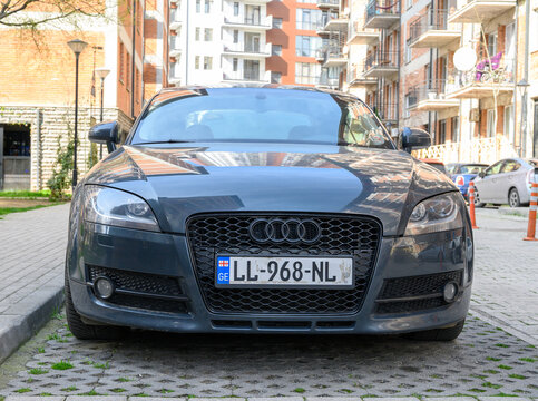  April 2, 2026, Tbilisi, Georgia Audi TT 8J second-generation sports coupe, front close-up