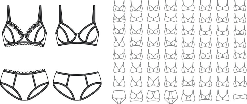 Lingerie Designs and Bra Variations panties underwear