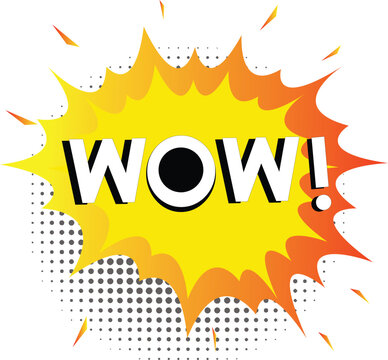 Cartoon waw comic sign burst clouds. Speech bubble, boom sign expression and pop art text frames. Comics mem expressions speech, superhero book bubbles label. Isolated vector symbols set