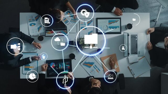 Concept of managing online folders with digital file organization, cloud storage, and secure sharing. Online folders improve workflow, online folders ensure access control. Funnel