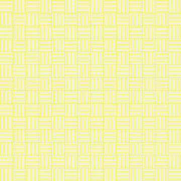 Subtle Yellow Woven Checkerboard Seamless Pattern Background