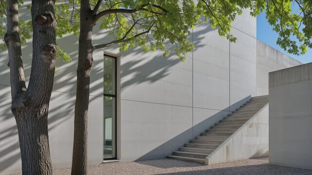 ambient scene with concreate wall