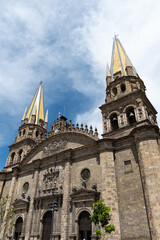Obraz premium The facade of Guadalajara Cathedral in the historic center of Guadalajara, Mexico
