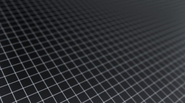 3d cinematic perspective of grid lines loop animation retro background. 4K loopable footage
