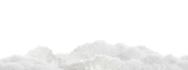 Pile of white snow on transparent background © New Africa