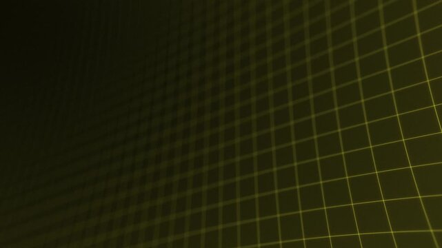 3d cinematic perspective of grid lines loop animation retro background. 4K loopable footage