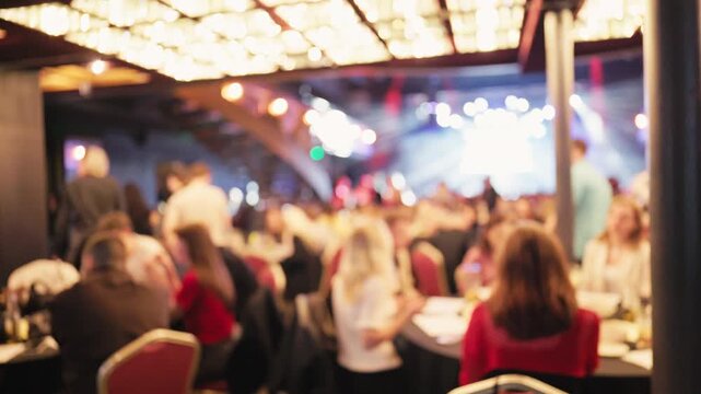 An image depicts discreet gathering with glowing mirror effects and unclear participants