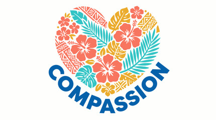 Heart with Hawaiian Pattern Compassion © Bima