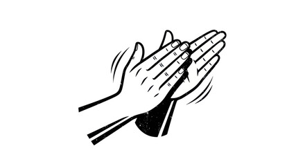 Obraz premium Clapping Hands Illustration