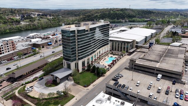 Hilton Branson Convention Center, downtown. historical Branson, Missouri, family-friendly tourism destination