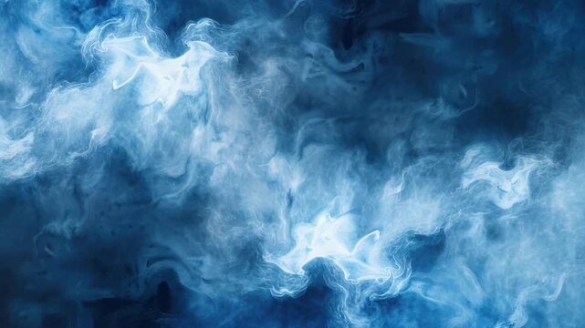 Abstract Smoke Display: An ethereal display of swirling smoke in shades of blue creates an intriguing and artistic backdrop, perfect for evoking a sense of mystery and depth. 