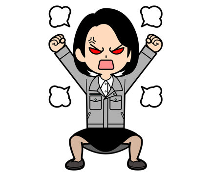 激怒しているワンカールボブの事務員の女性