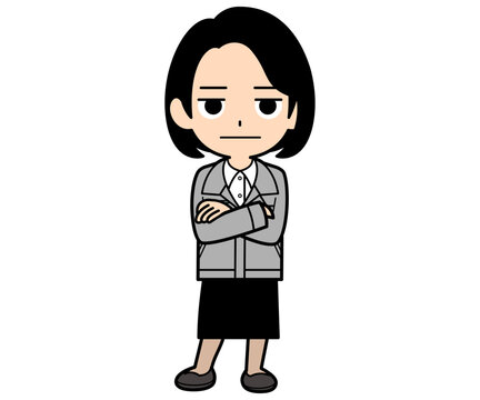 呆れているワンカールボブの事務員の女性