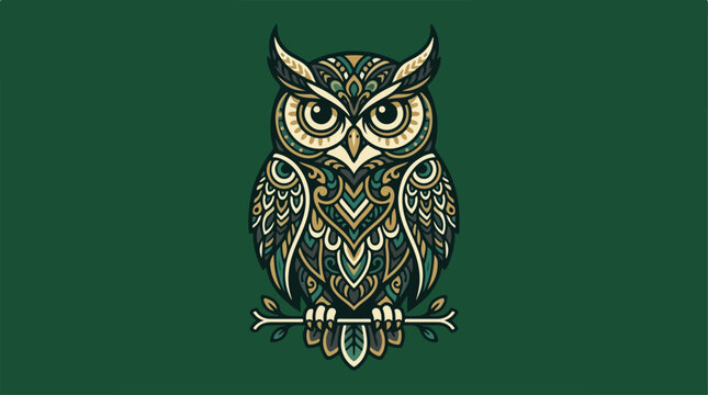 Owl Bird Animal Illustration.