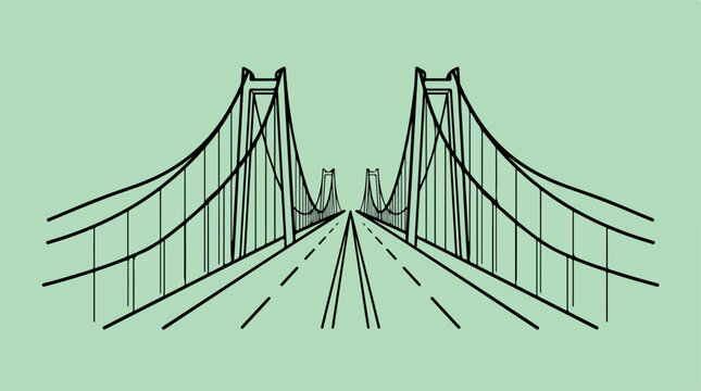 Suspension Bridge Structural Drawing.