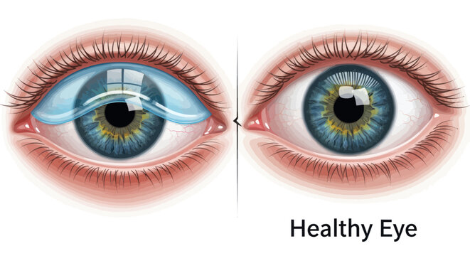 Comparison of Healthy Eye and Eye with Dryness or Irritation