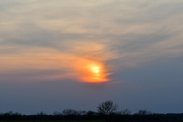 Fototapeta premium Cloudy Sunset