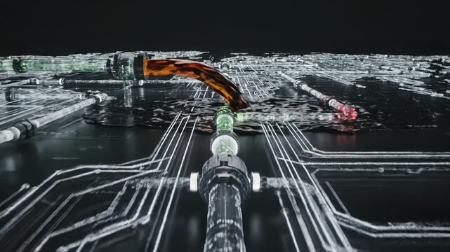 A person designing a logo on a computer with a colorful interface 4k video