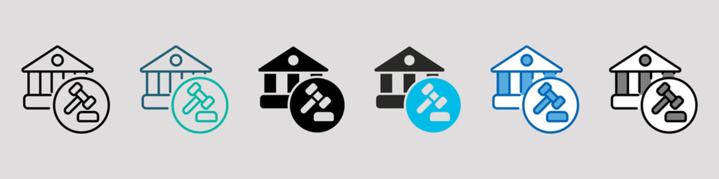 Jurisdiction Single Icon Pack Multistyle