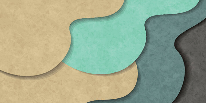 Abstract Modern Wavy Layers Background Design