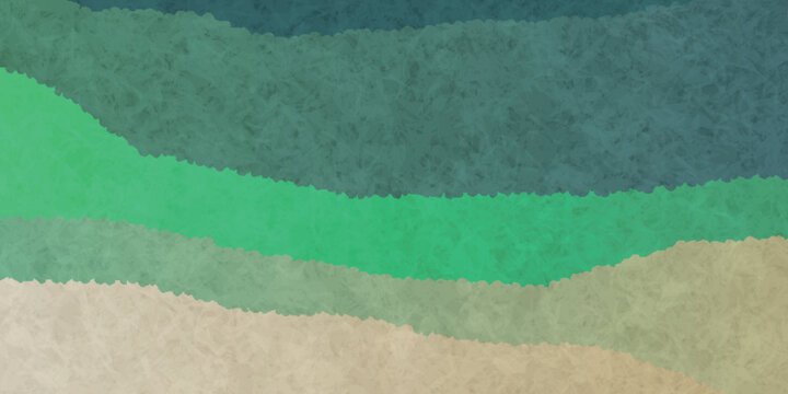 Abstract Wavy Layered Green Earth Tone Background