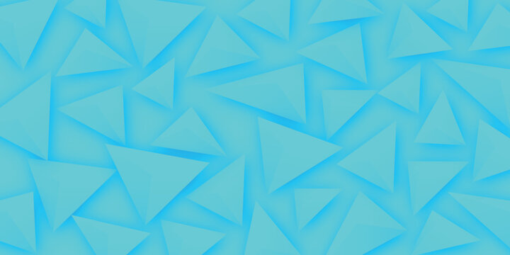 Vibrant Cyan Abstract Geometric Triangle Pattern Design