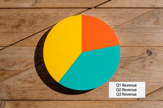 Pie chart showing revenue distribution