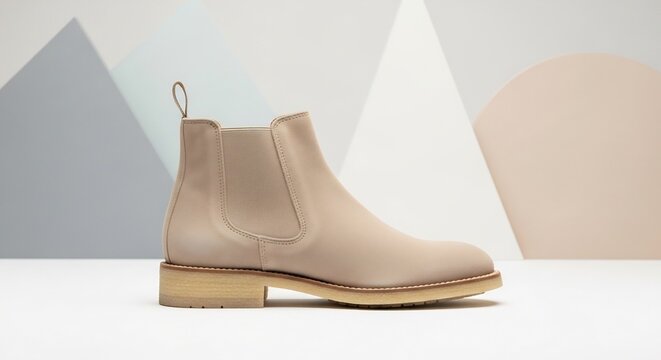 Stylish Beige Suede Chelsea Boots for Men and Women.
