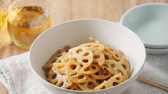 蓮根のきんぴら 和食の副菜・常備菜