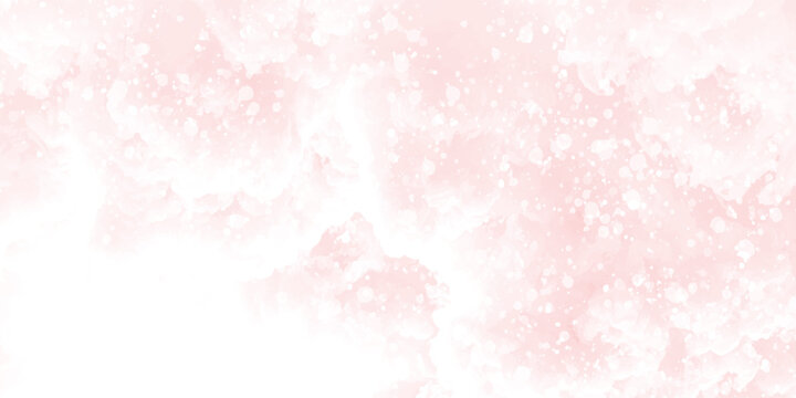Lovely soft pink grunge watercolor texture with bokeh and bubbles effect background. light pink watercolor texture, gentle gradients and flowing brush strokes. light pastel shades blending naturally.