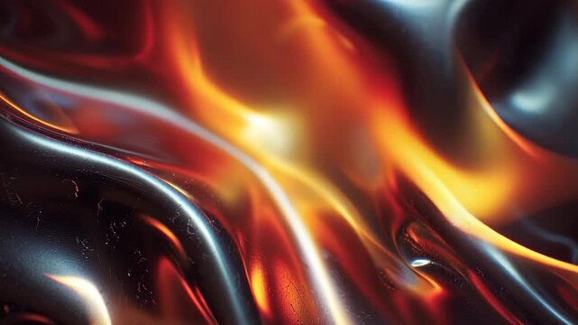 Abstract Flames and Smoke with Dynamic Motion and Vibrant Colors for Artistic Fire and Fireworks Themes